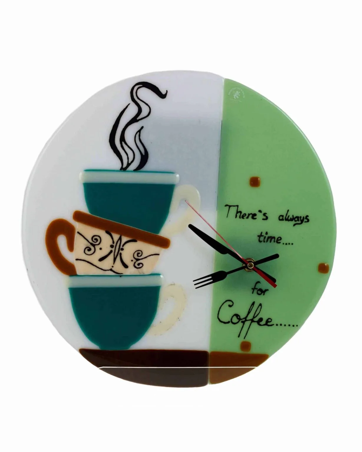 Round Glass Wall Clock