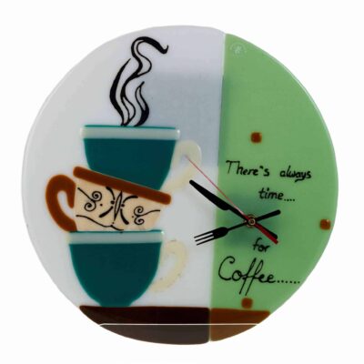 Round Glass Wall Clock