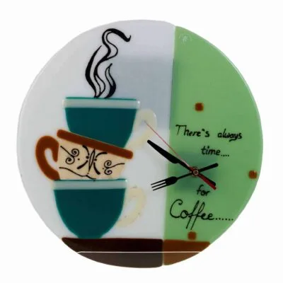 Round Glass Wall Clock