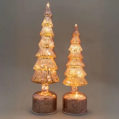 LED Pink Rotating Tree