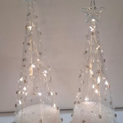 Clear LED Shard Tree