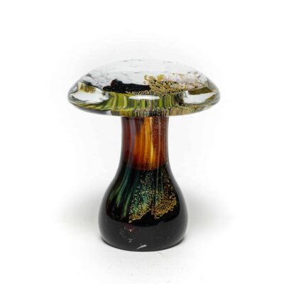 Hand Blown Glass Mushroom
