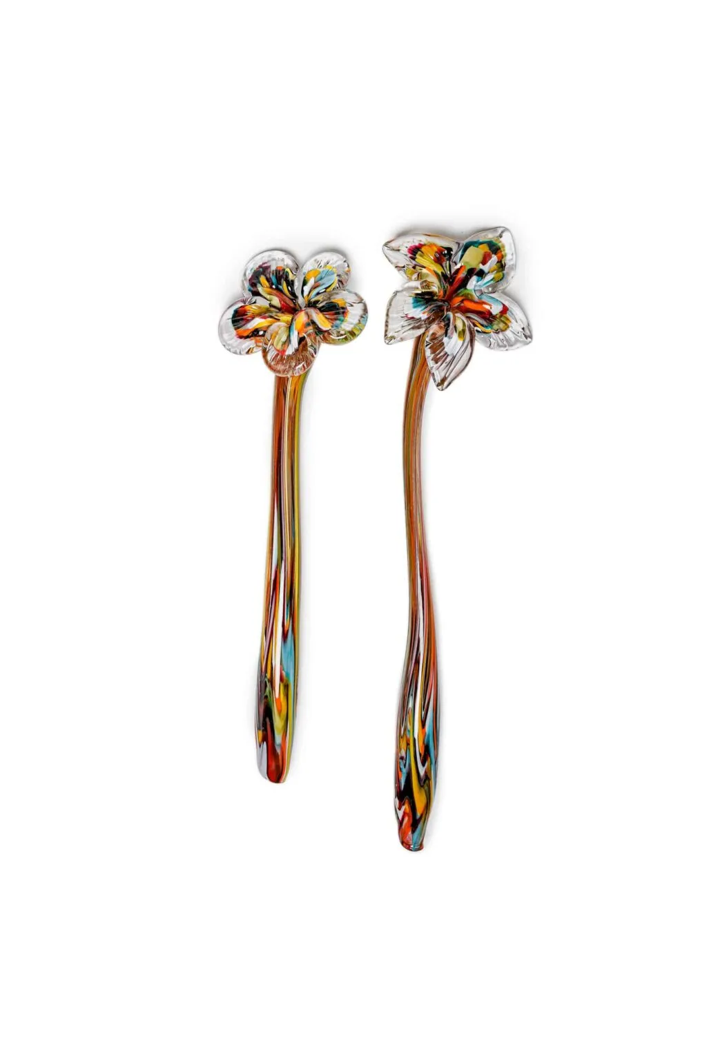 Hand Blown Glass Flowers - Image 2