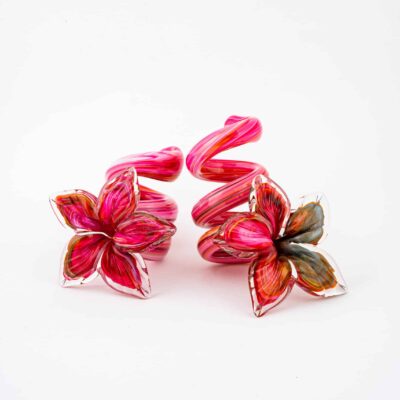 Glass Flower Napkin Holders