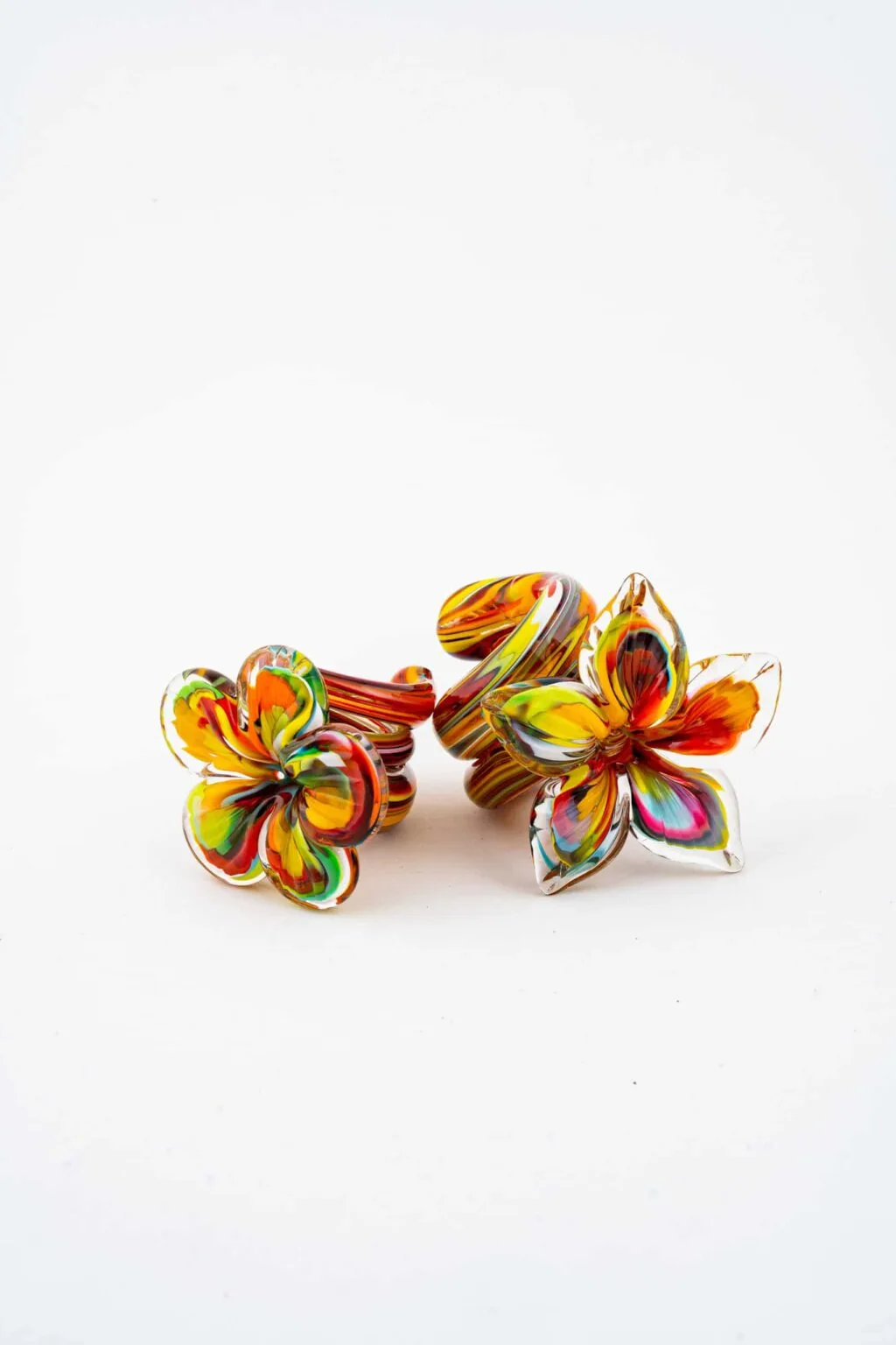 Glass Flower Napkin Holders - Image 2