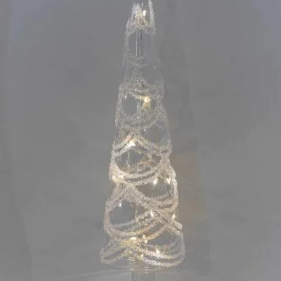 LED Christmas Tree with Swirling White Shards