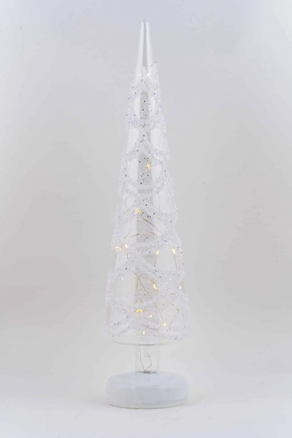LED Christmas Tree with Swirling White Shards - Image 2