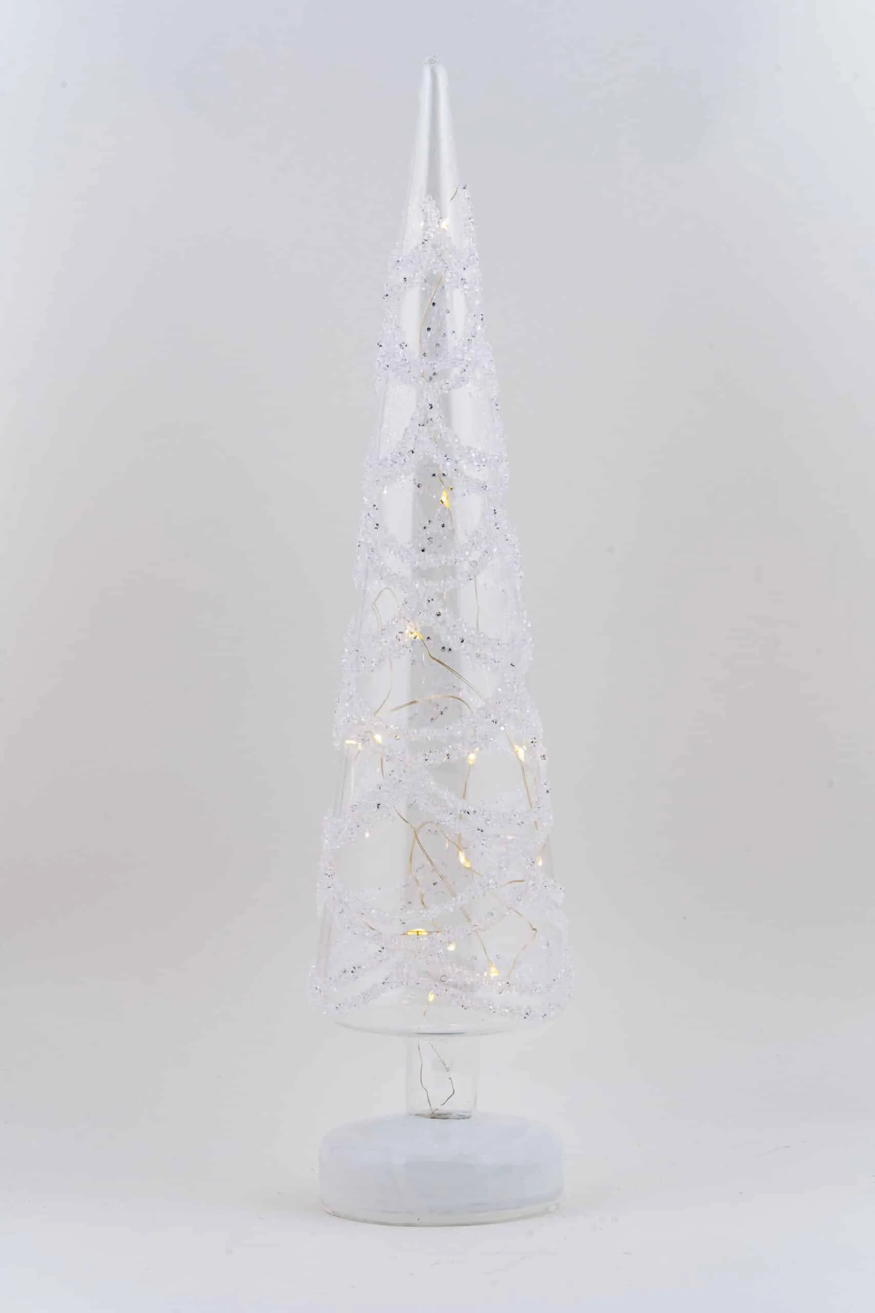 LED Christmas Tree with Swirling White Shards - Image 2