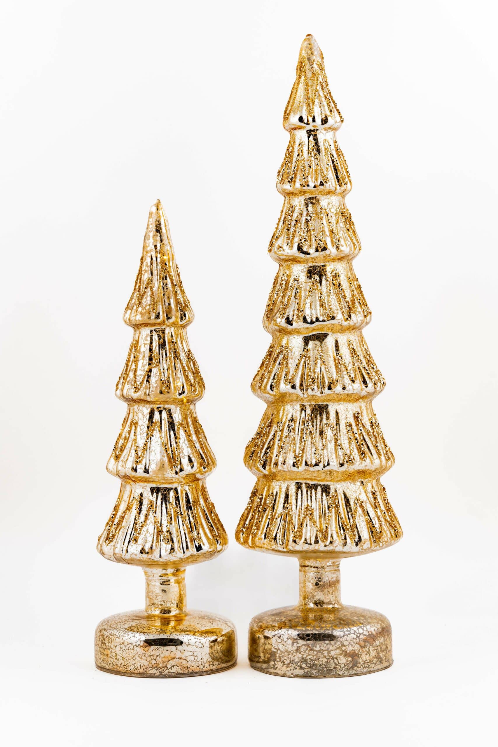 LED Glitter Christmas Tree in Gold - Image 6
