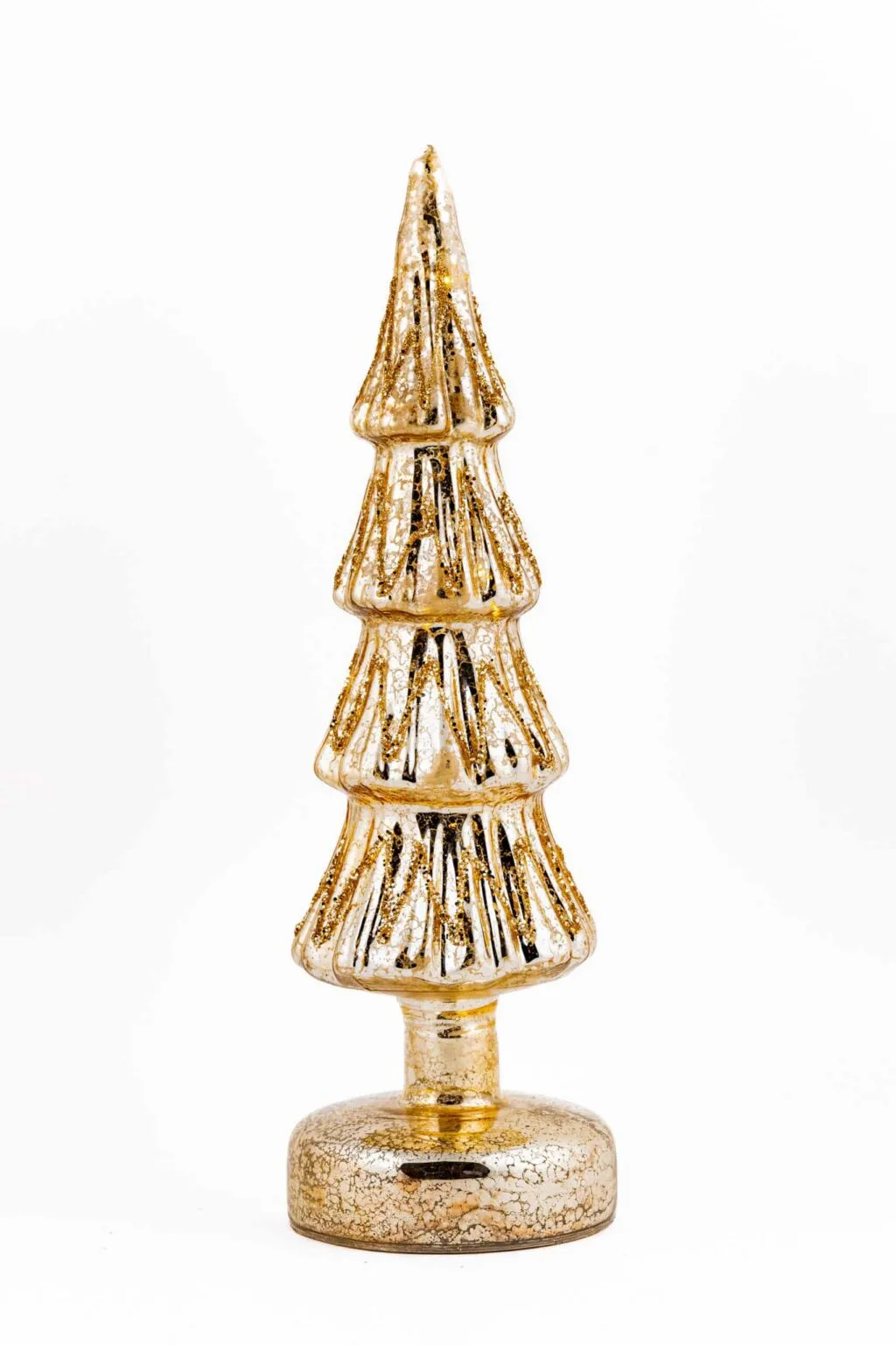 LED Glitter Christmas Tree in Gold - Image 2