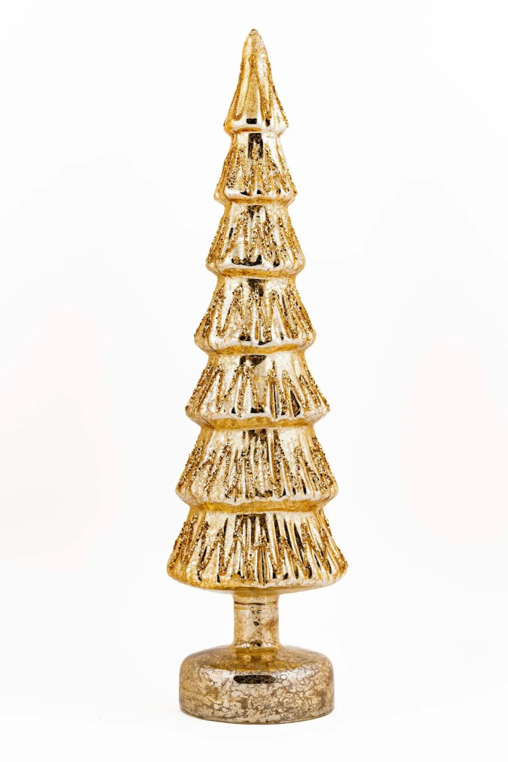 LED Glitter Christmas Tree in Gold - Image 4