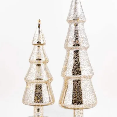 LED Stained Christmas Tree in Silver