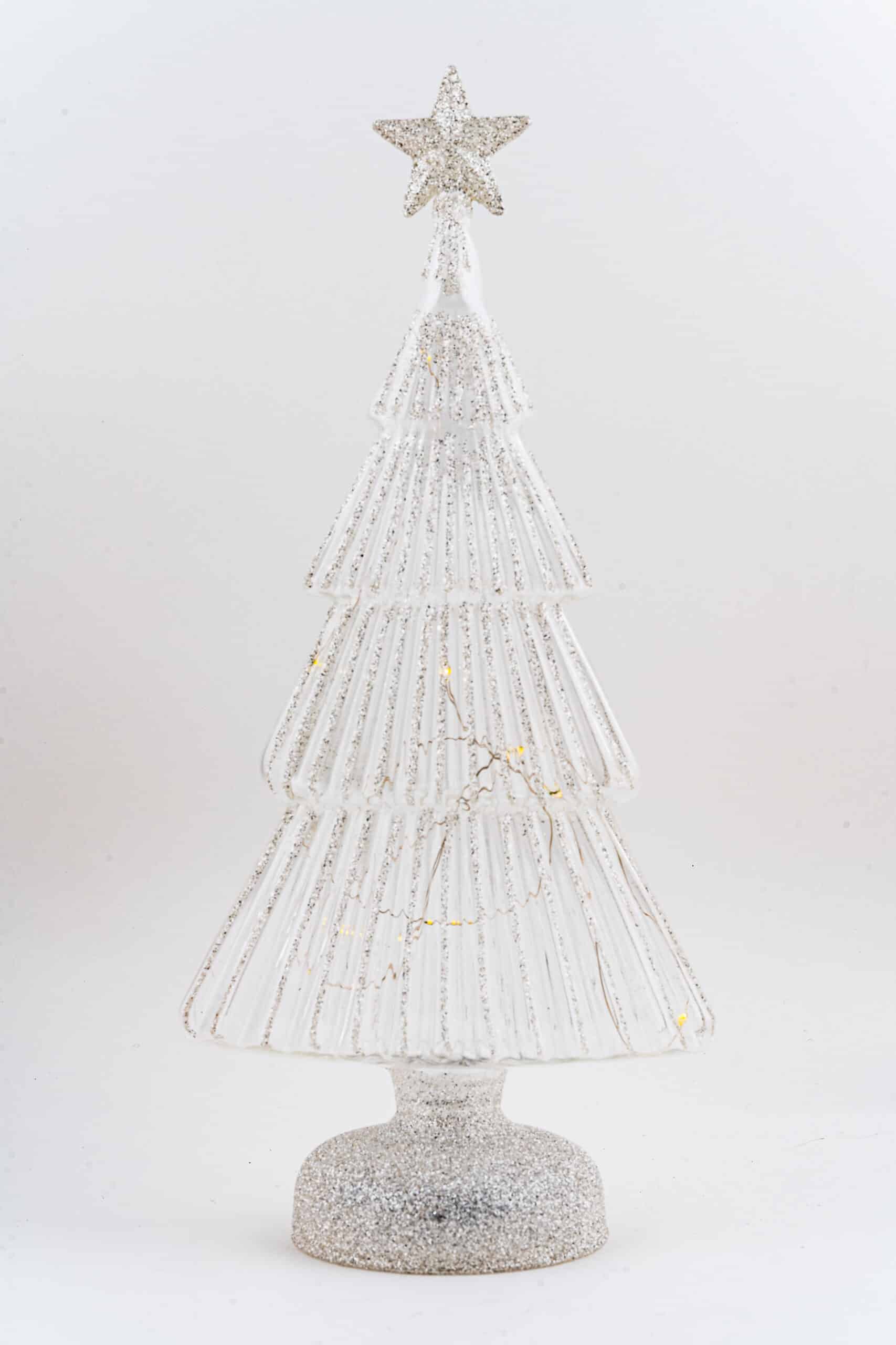 LED Ribbed Christmas Tree in Clear - Image 4