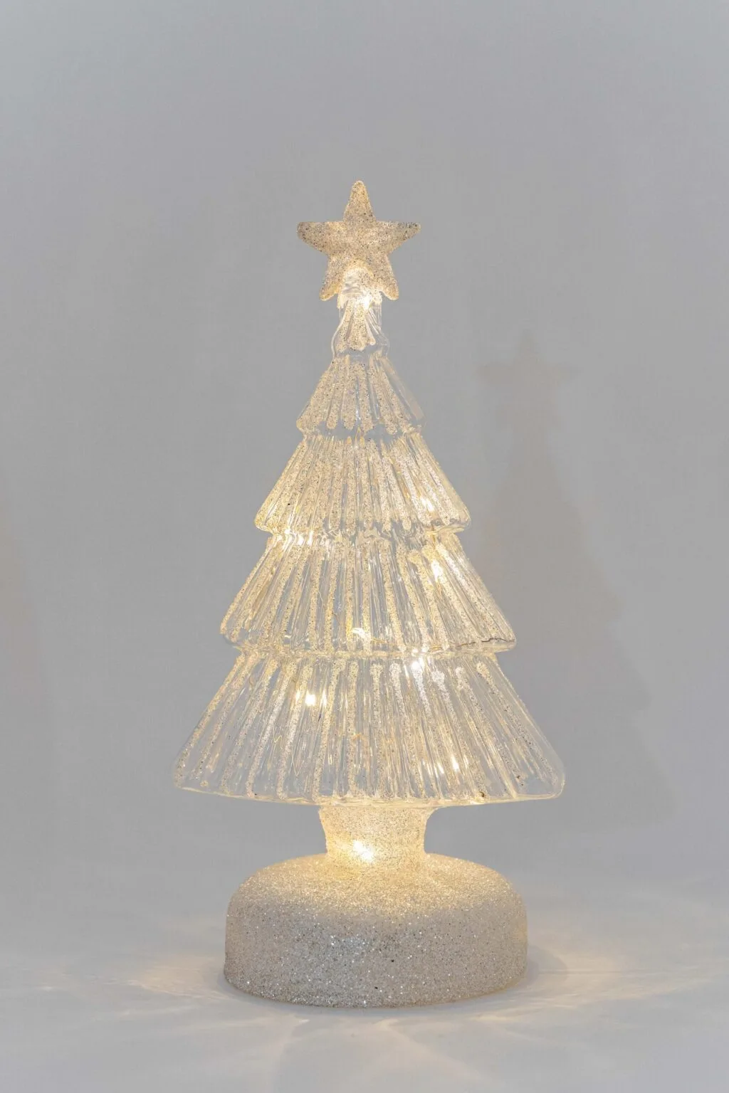 LED Ribbed Christmas Tree in Clear