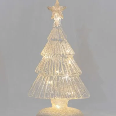 LED Ribbed Christmas Tree in Clear