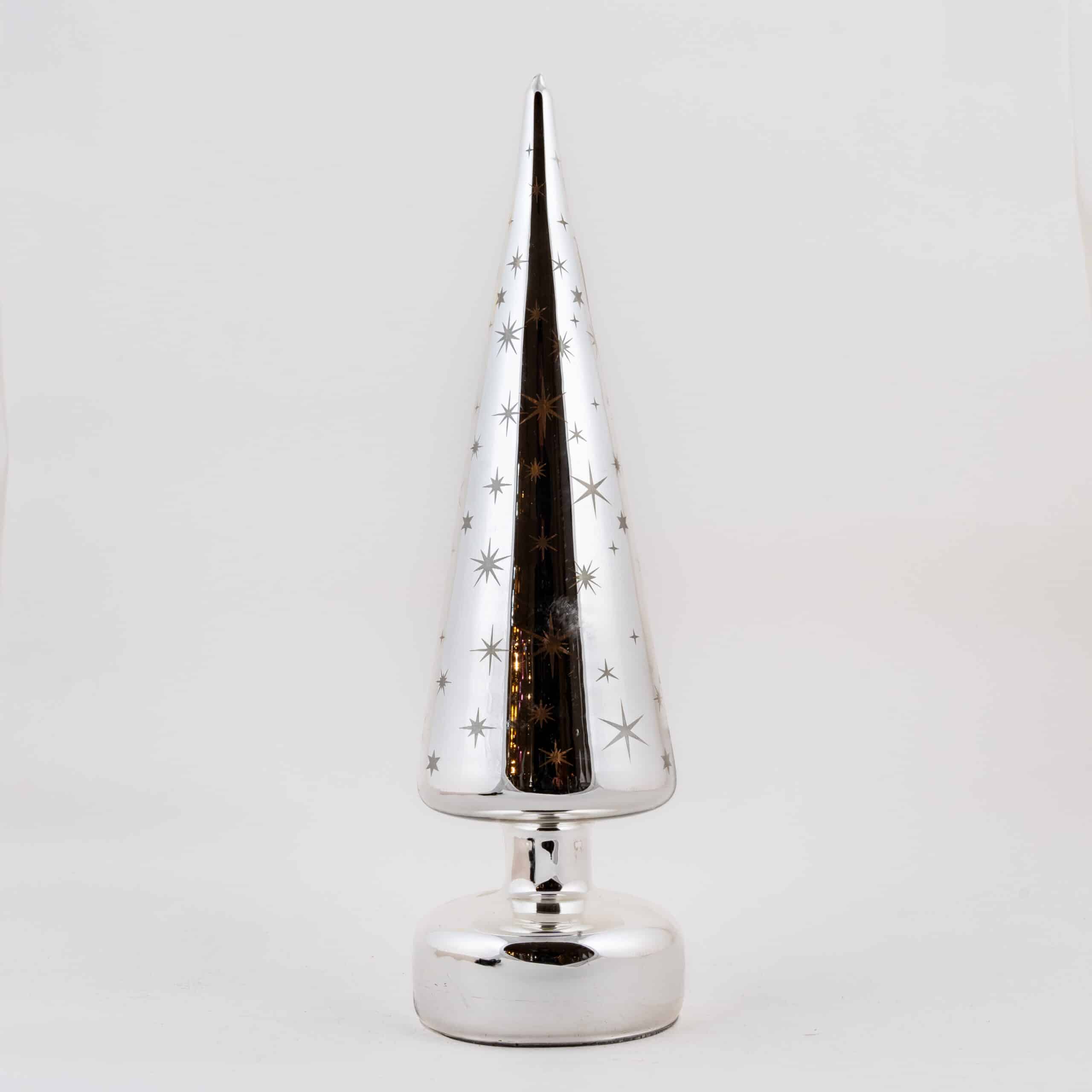 LED Silver Star Christmas Tree - Image 4