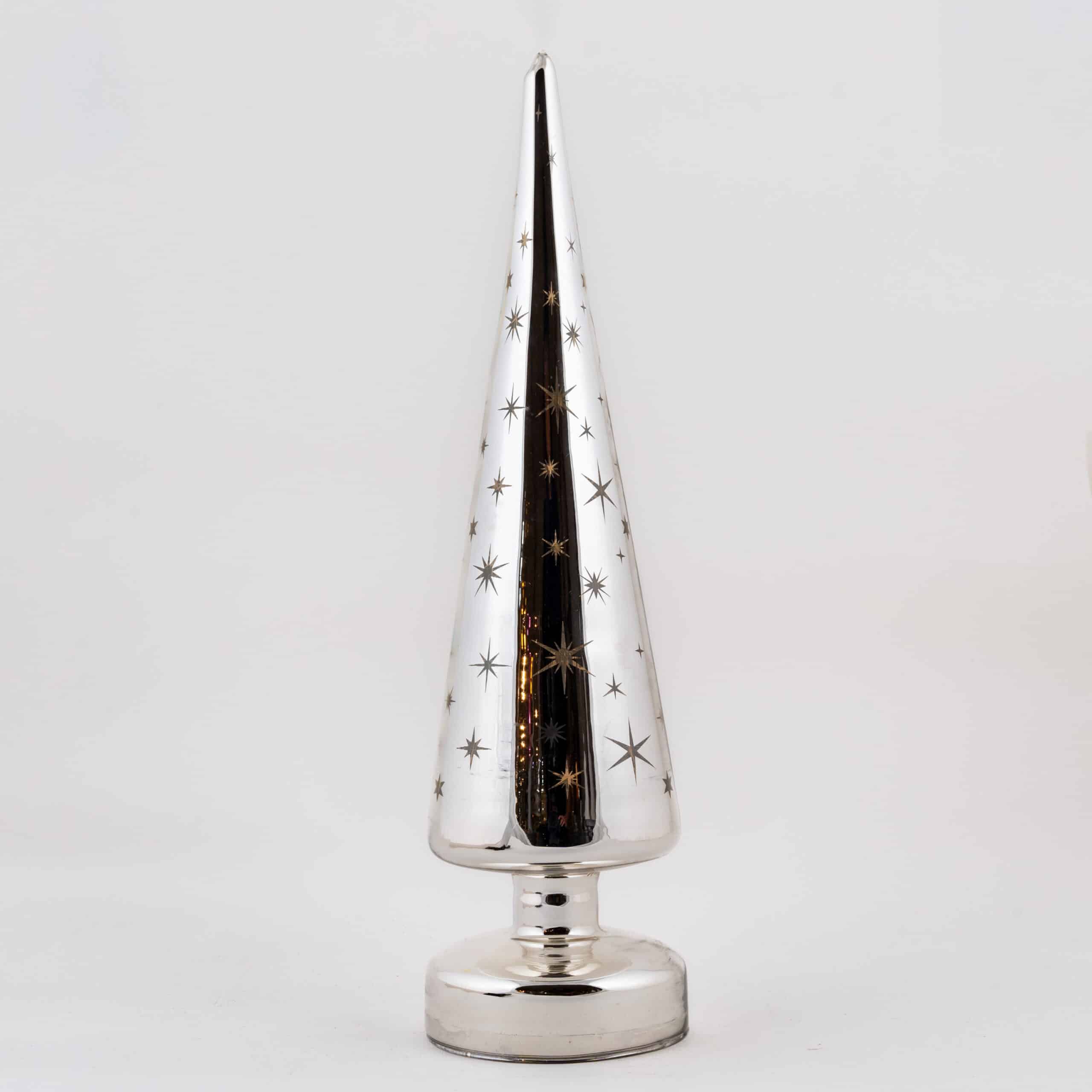 LED Silver Star Christmas Tree - Image 3