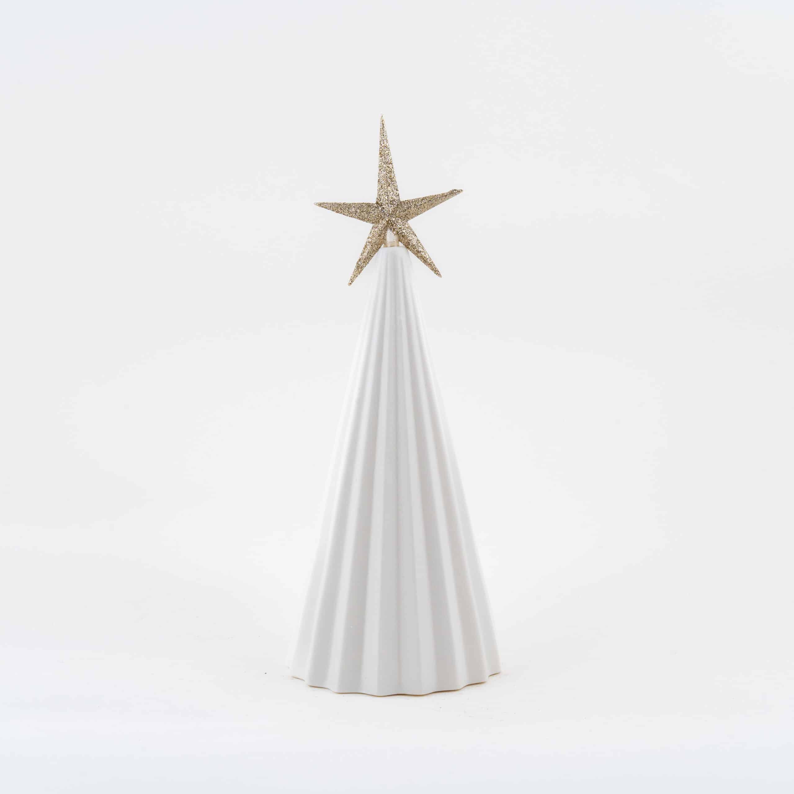 LED Gold Star Ceramic Tree - Image 4