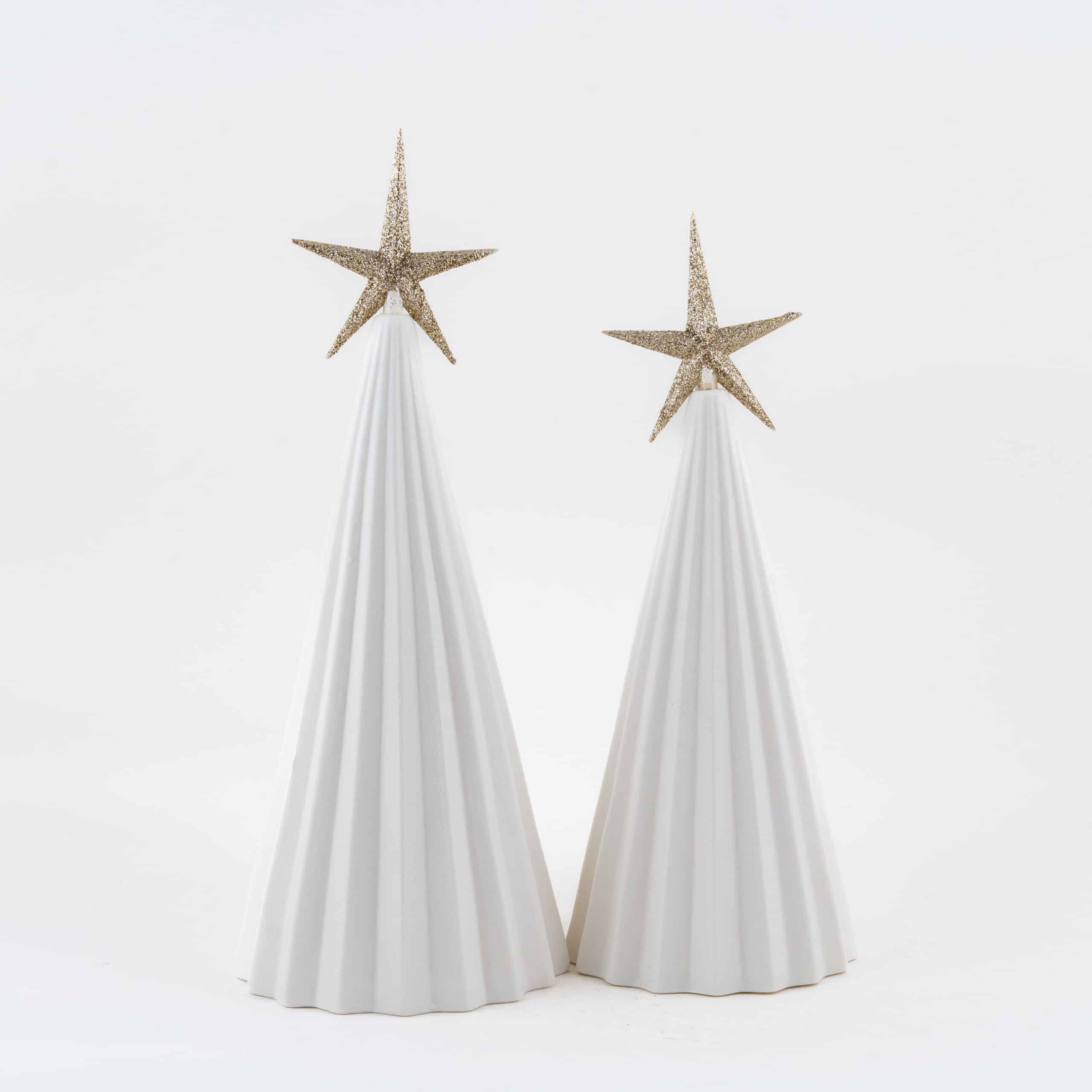 LED Gold Star Ceramic Tree - Image 2