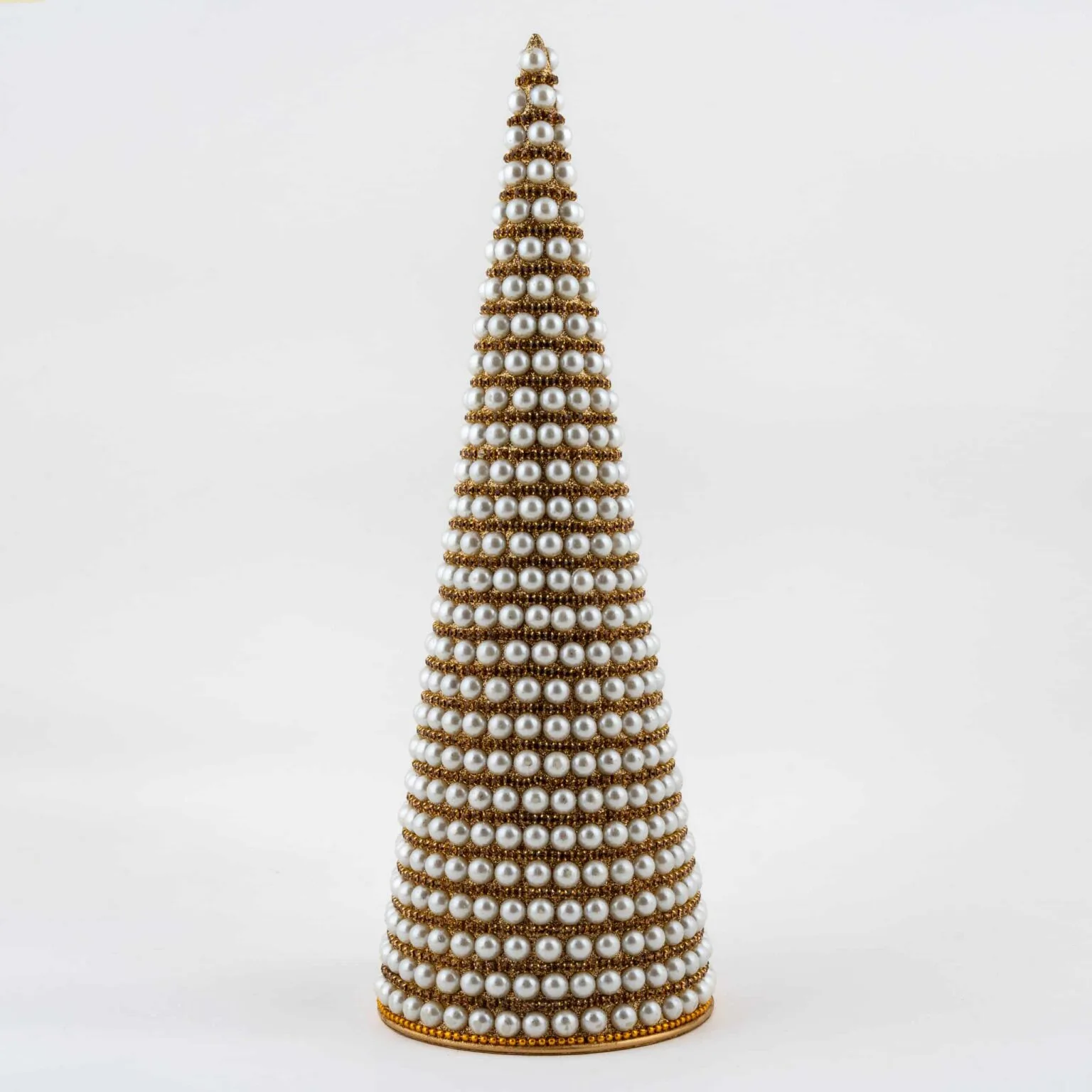 Metal Christmas Tree with Pearls
