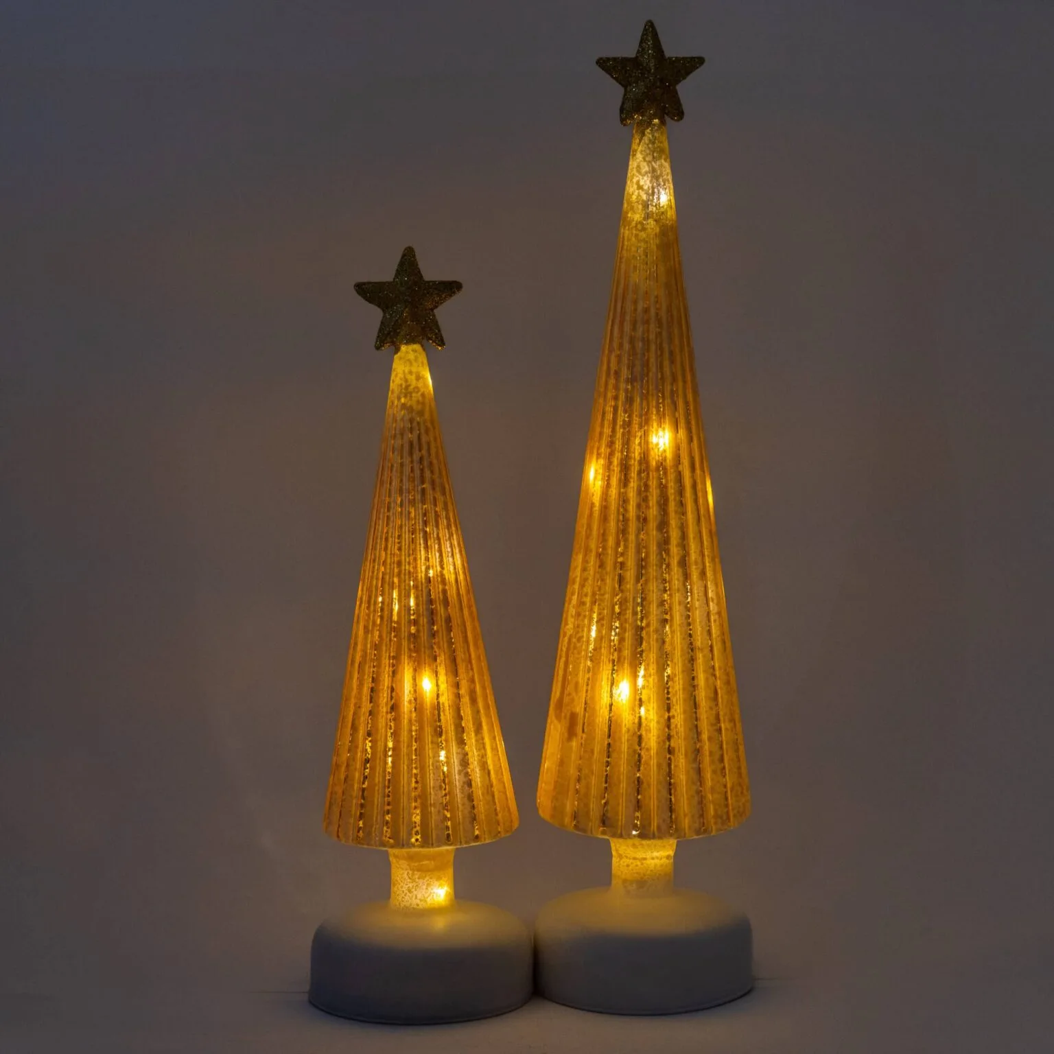 LED Gold Star Christmas Tree