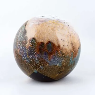 Large Glass Globe Lamp - Sunset in the Desert