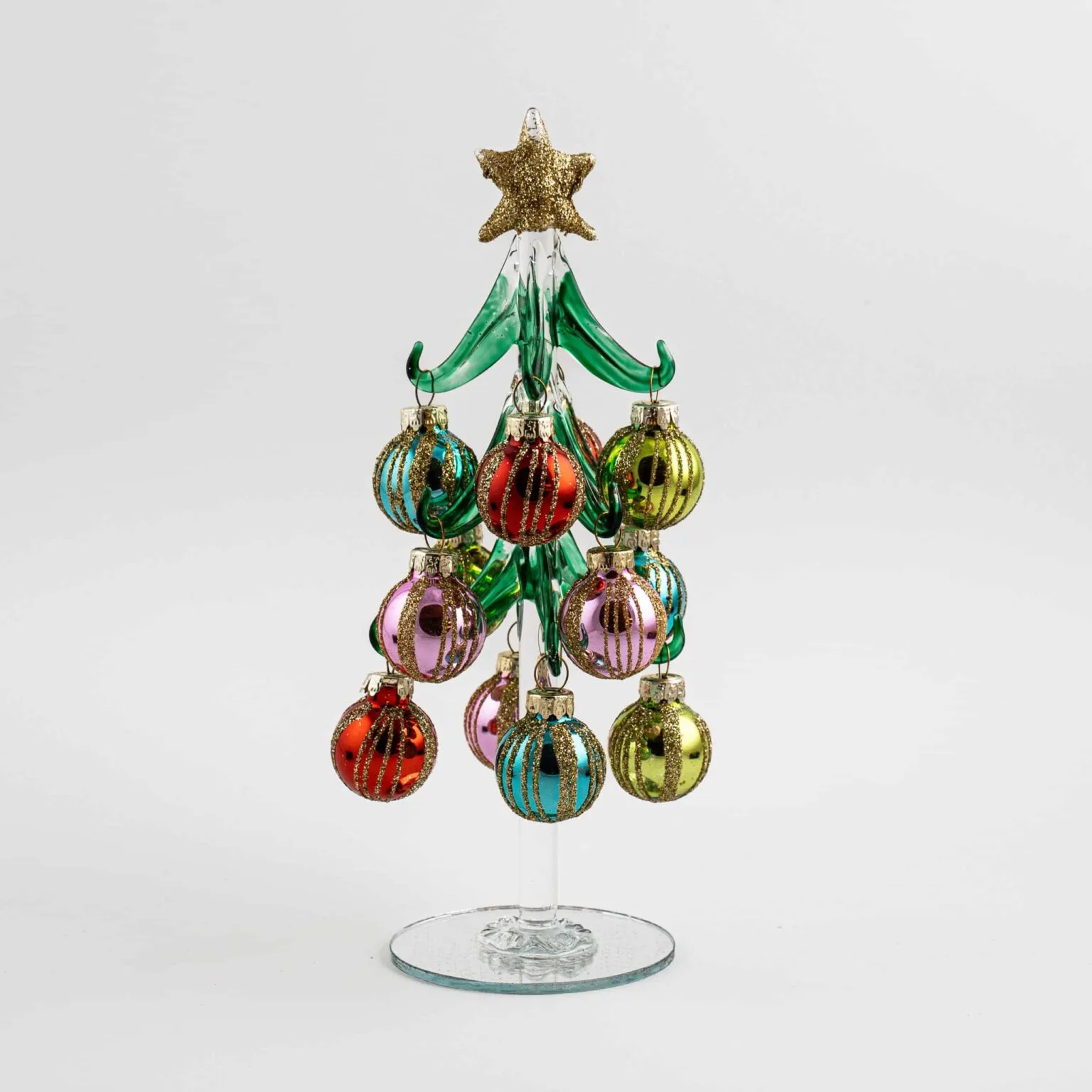 Christmas Tree with Vertical Glitter Stripes - Image 3