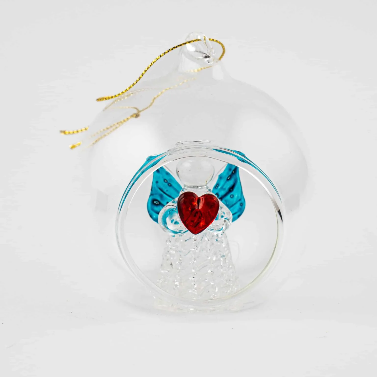 Coloured Angel Ornament in Bauble - Image 5