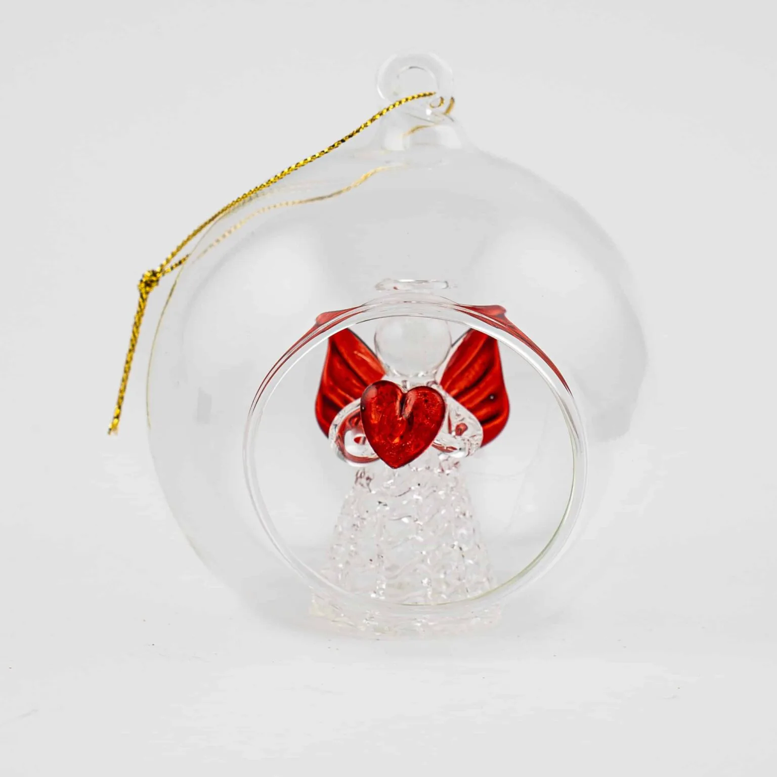 Coloured Angel Ornament in Bauble - Image 4