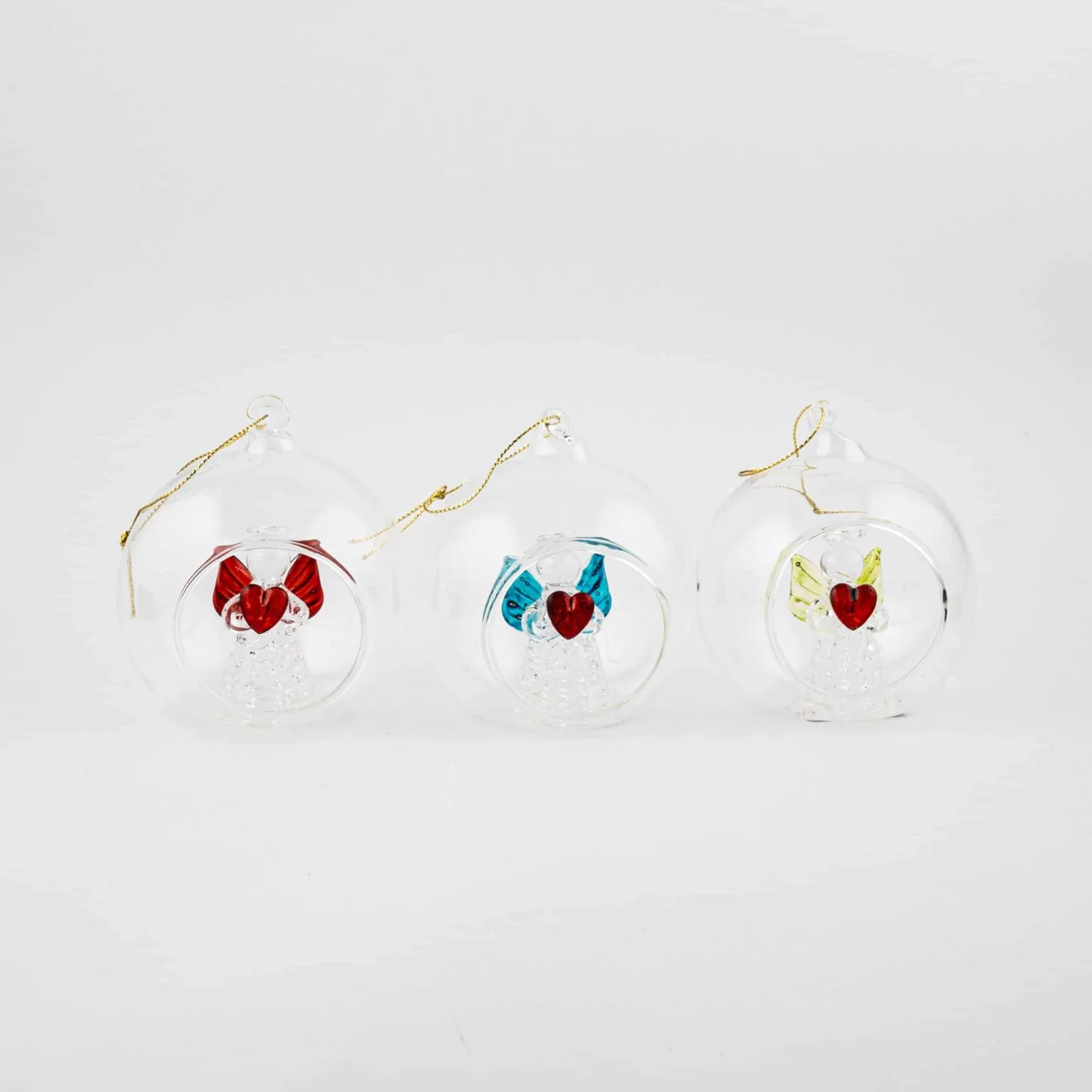 Coloured Angel Ornament in Bauble - Image 8