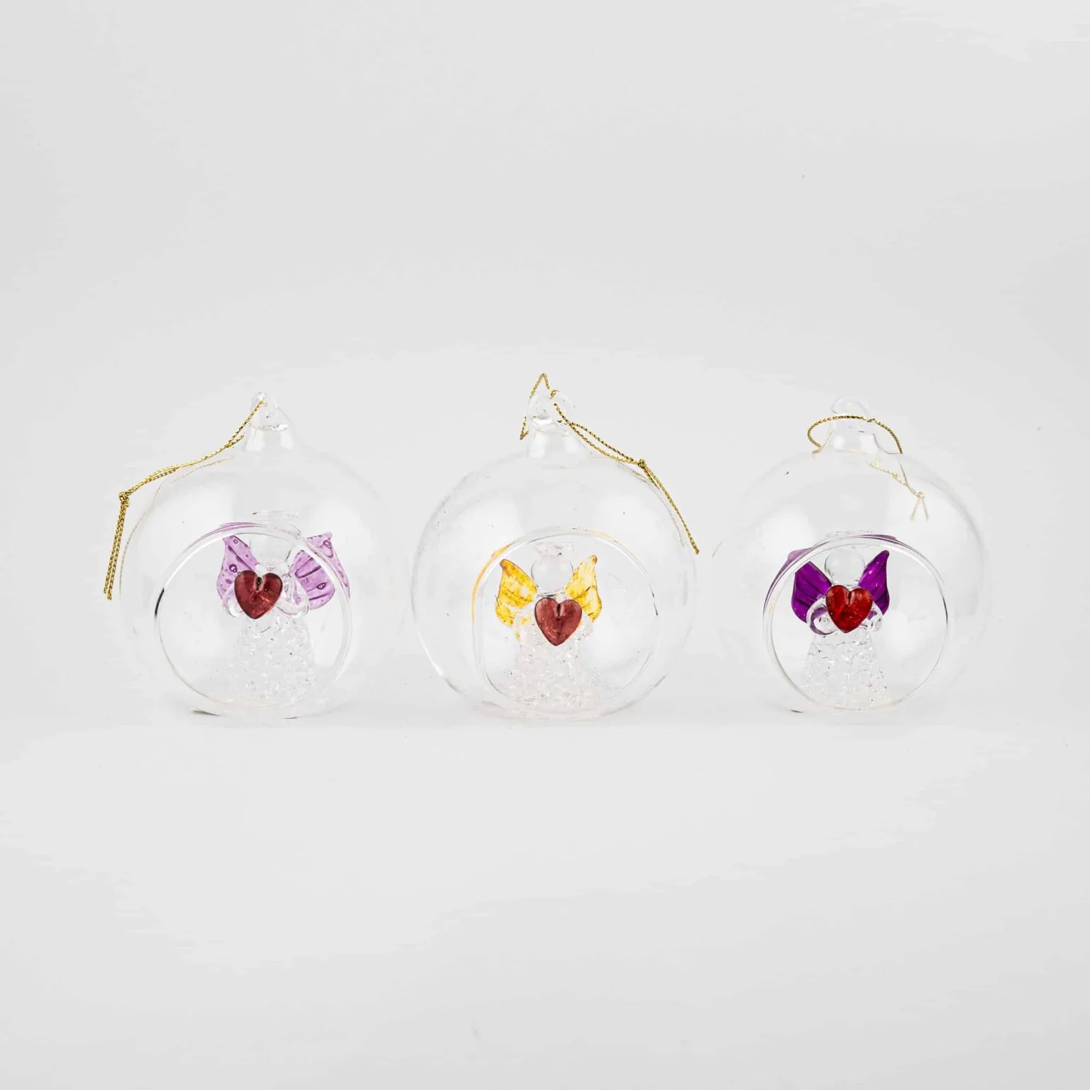 Coloured Angel Ornament in Bauble - Image 7