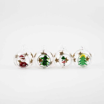 Santa, Snowman or Tree in Miniature Bauble