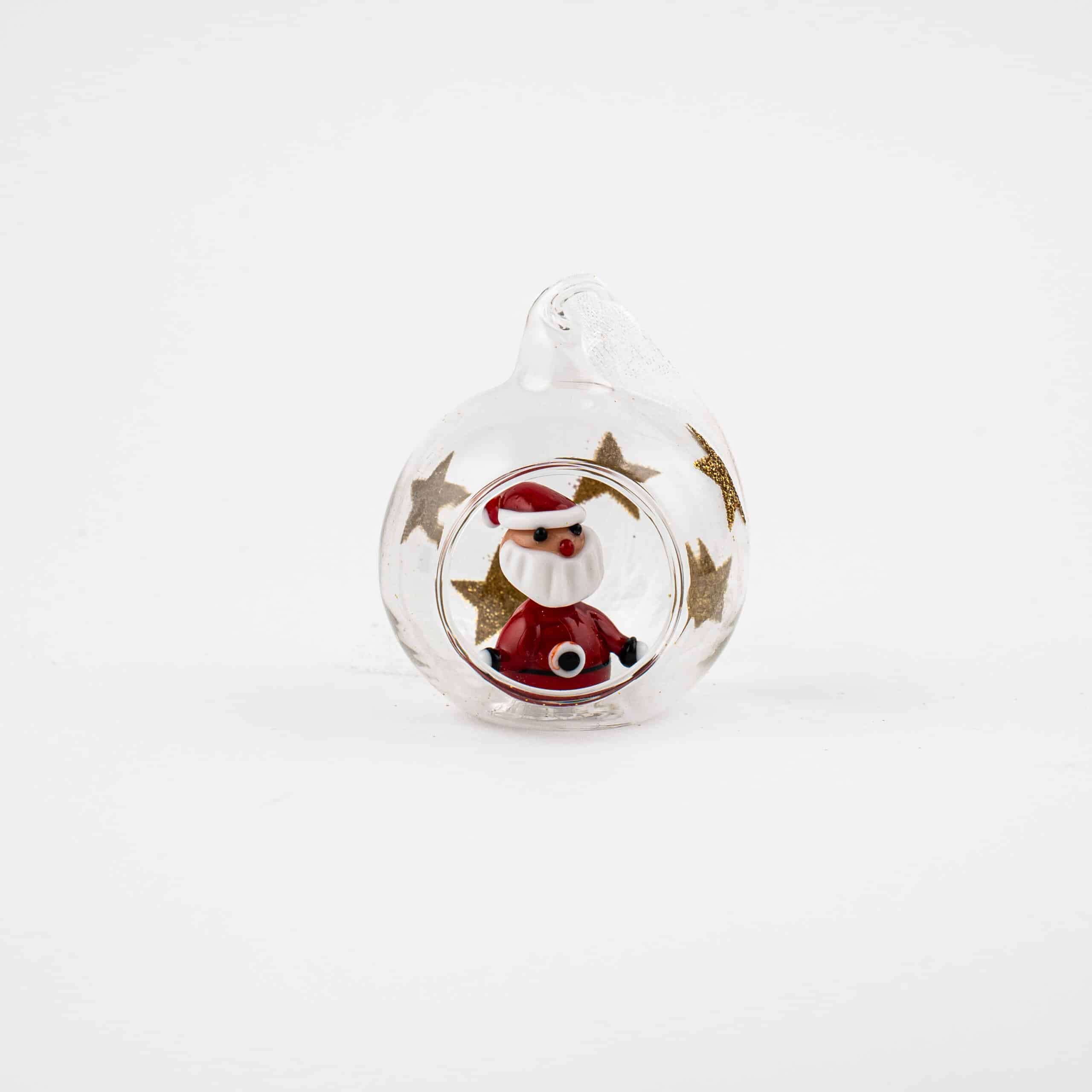 Santa, Snowman or Tree in Miniature Bauble - Image 2