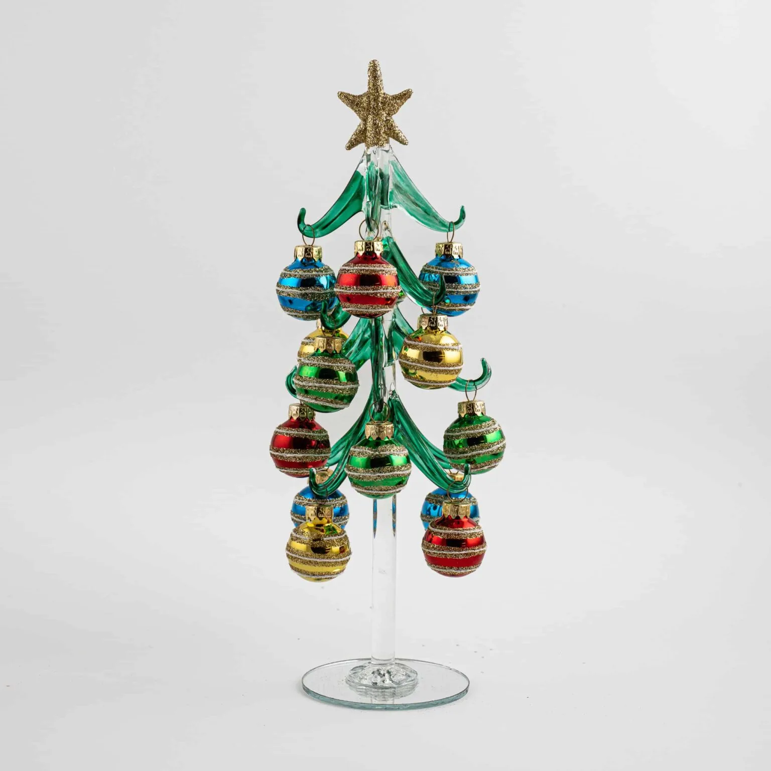 Christmas Tree with Horizontal Glitter Stripes - Image 4