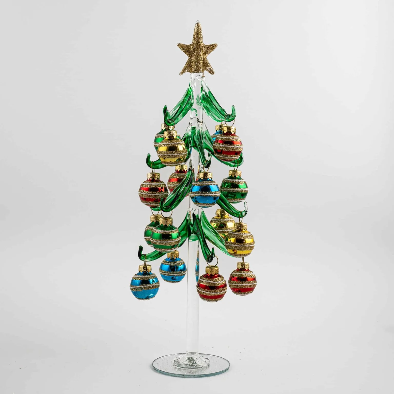 Christmas Tree with Horizontal Glitter Stripes - Image 5