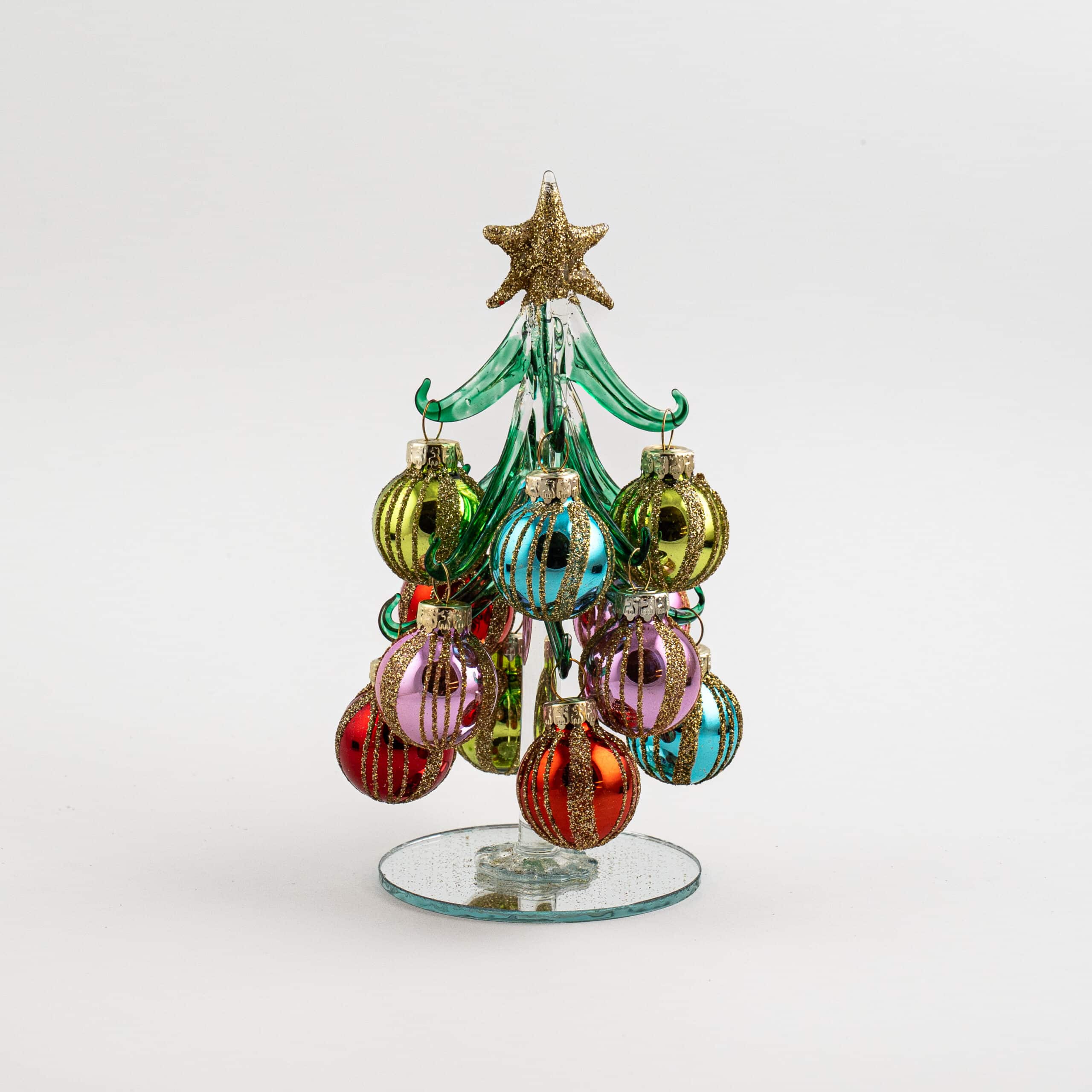 Christmas Tree with Vertical Glitter Stripes - Image 2