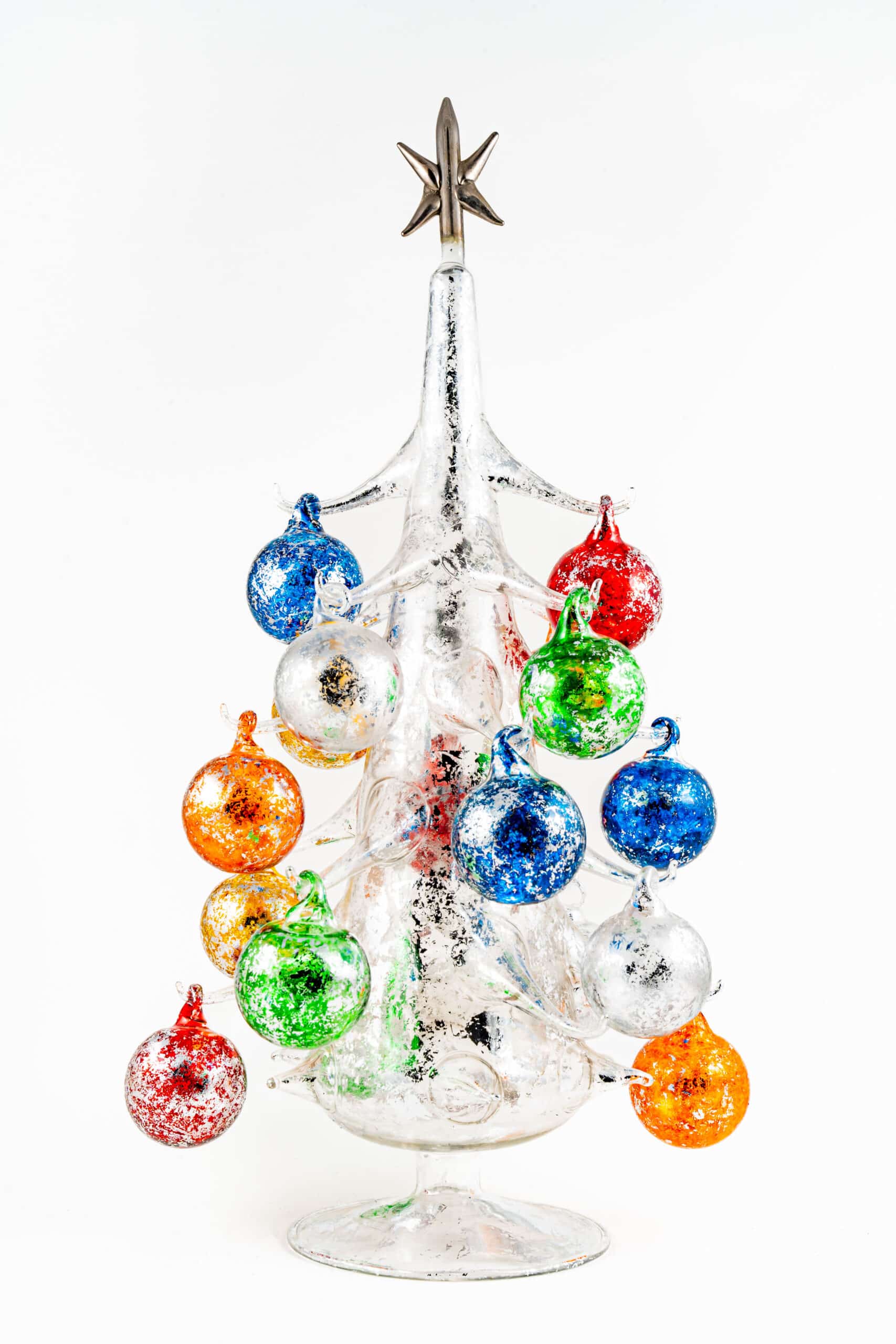 Silver Tree W/ Multicolor Baubles - Image 2