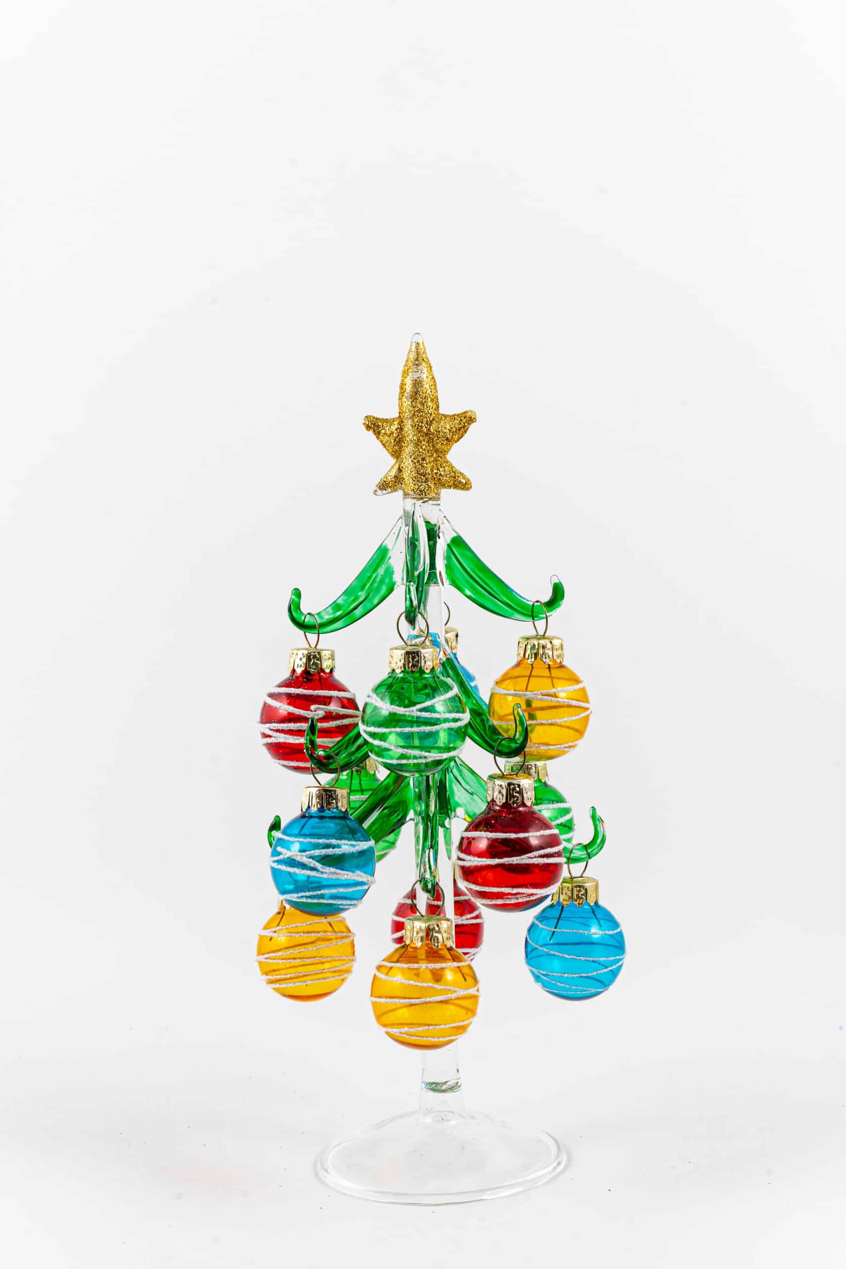 Clear Green Tree W/ Glitter Baubles - Image 4
