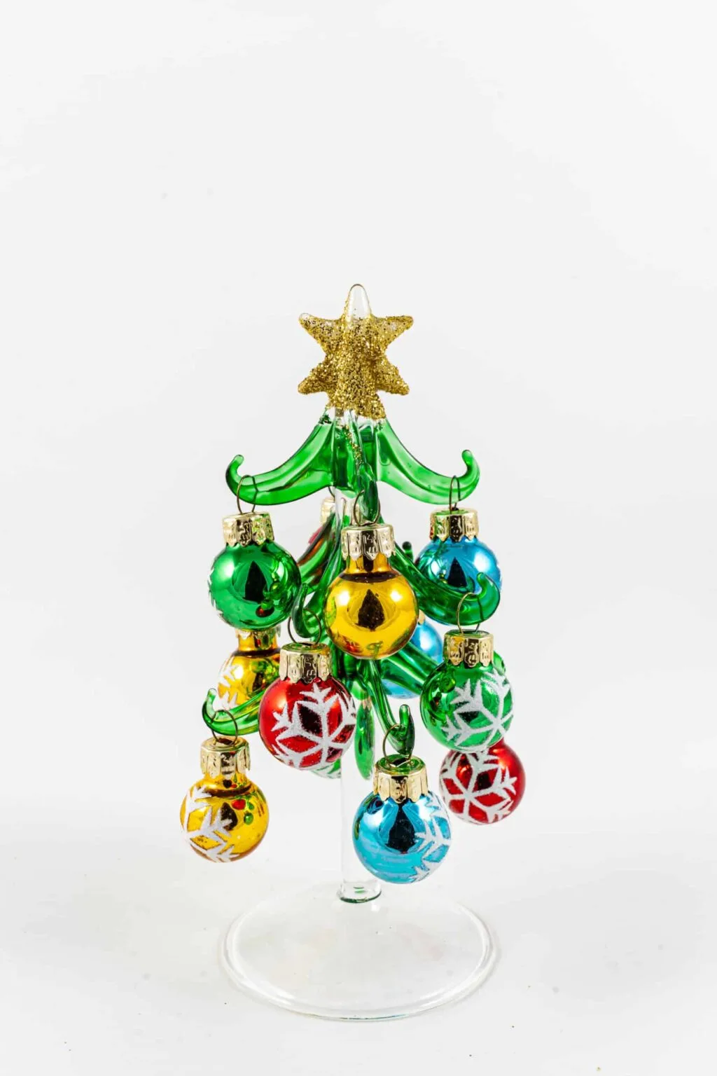 Clear Green Tree W/ Snowflake Baubles - Image 3