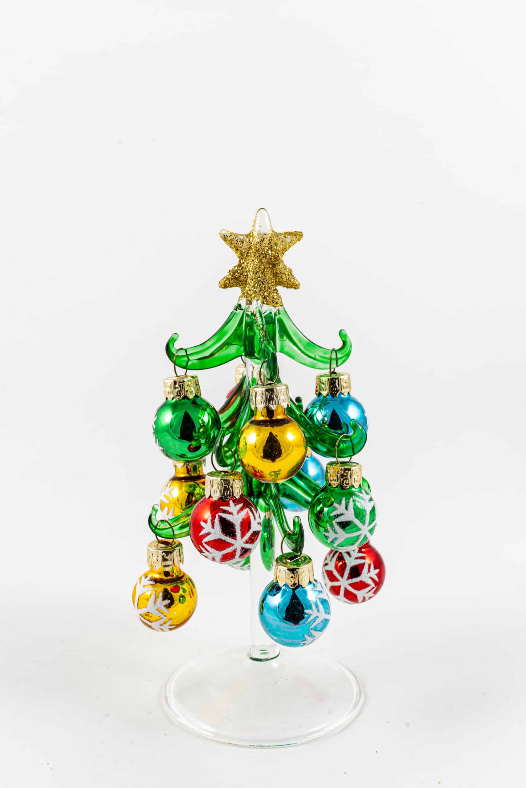 Clear Green Tree W/ Snowflake Baubles - Image 2