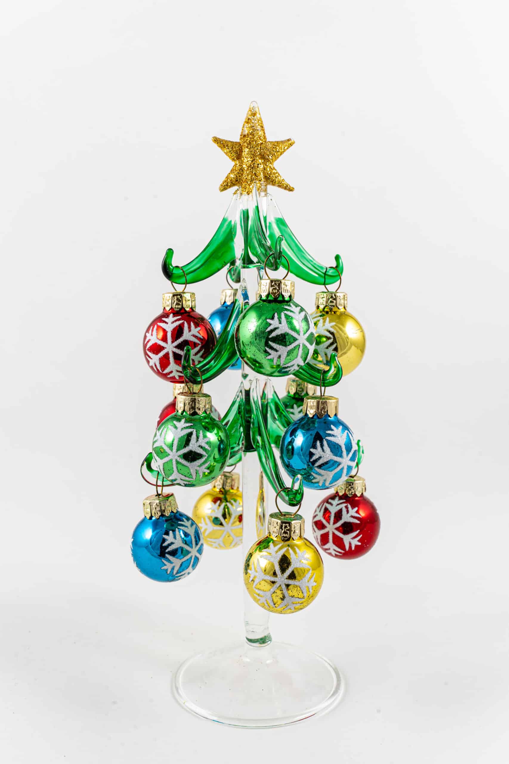 Clear Green Tree W/ Snowflake Baubles - Image 3