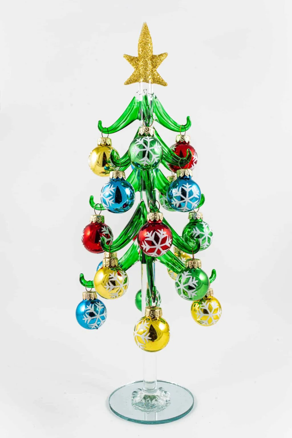 Clear Green Tree W/ Snowflake Baubles - Image 5
