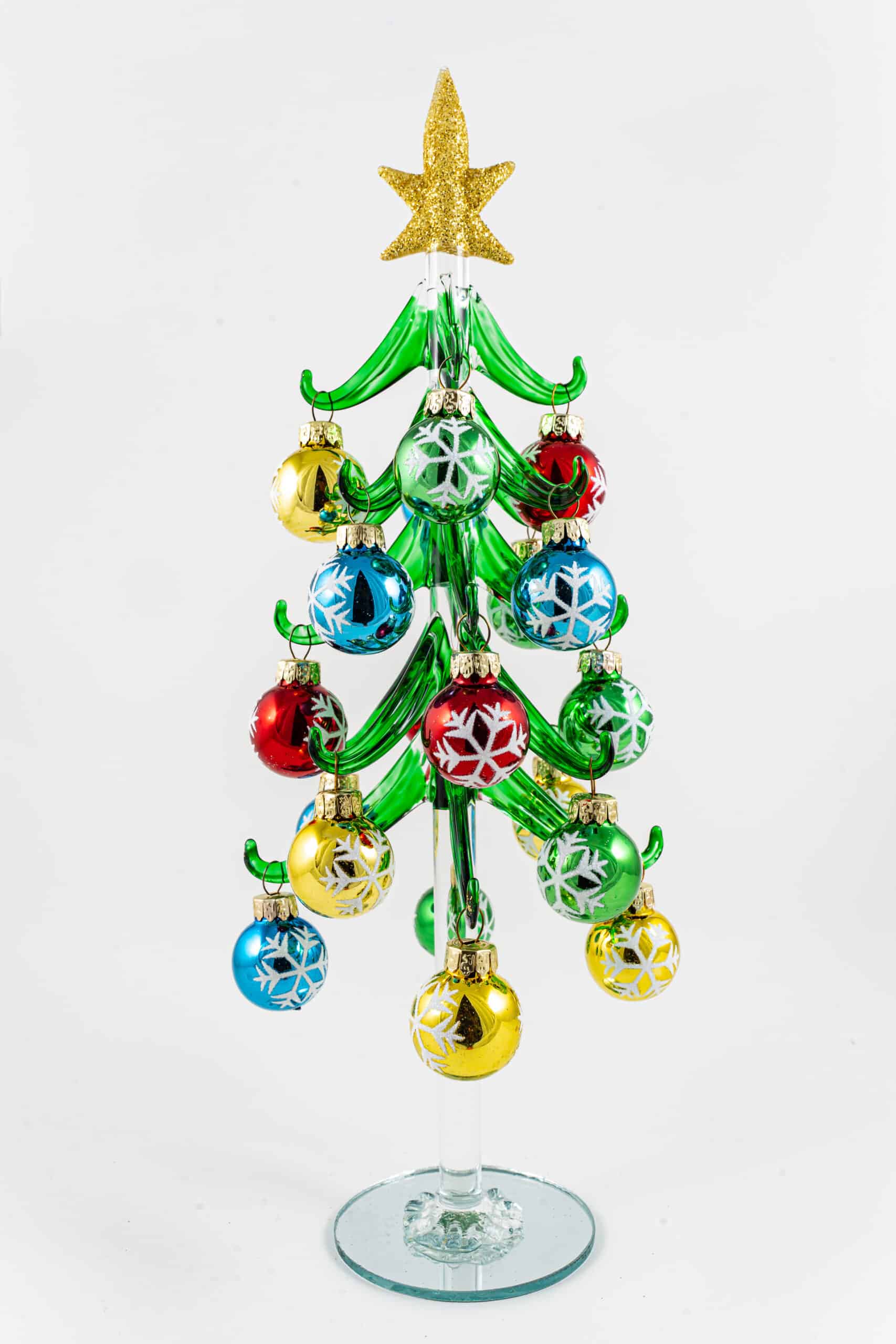 Clear Green Tree W/ Snowflake Baubles - Image 4
