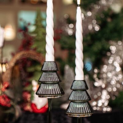 Dark Green Candle Holder