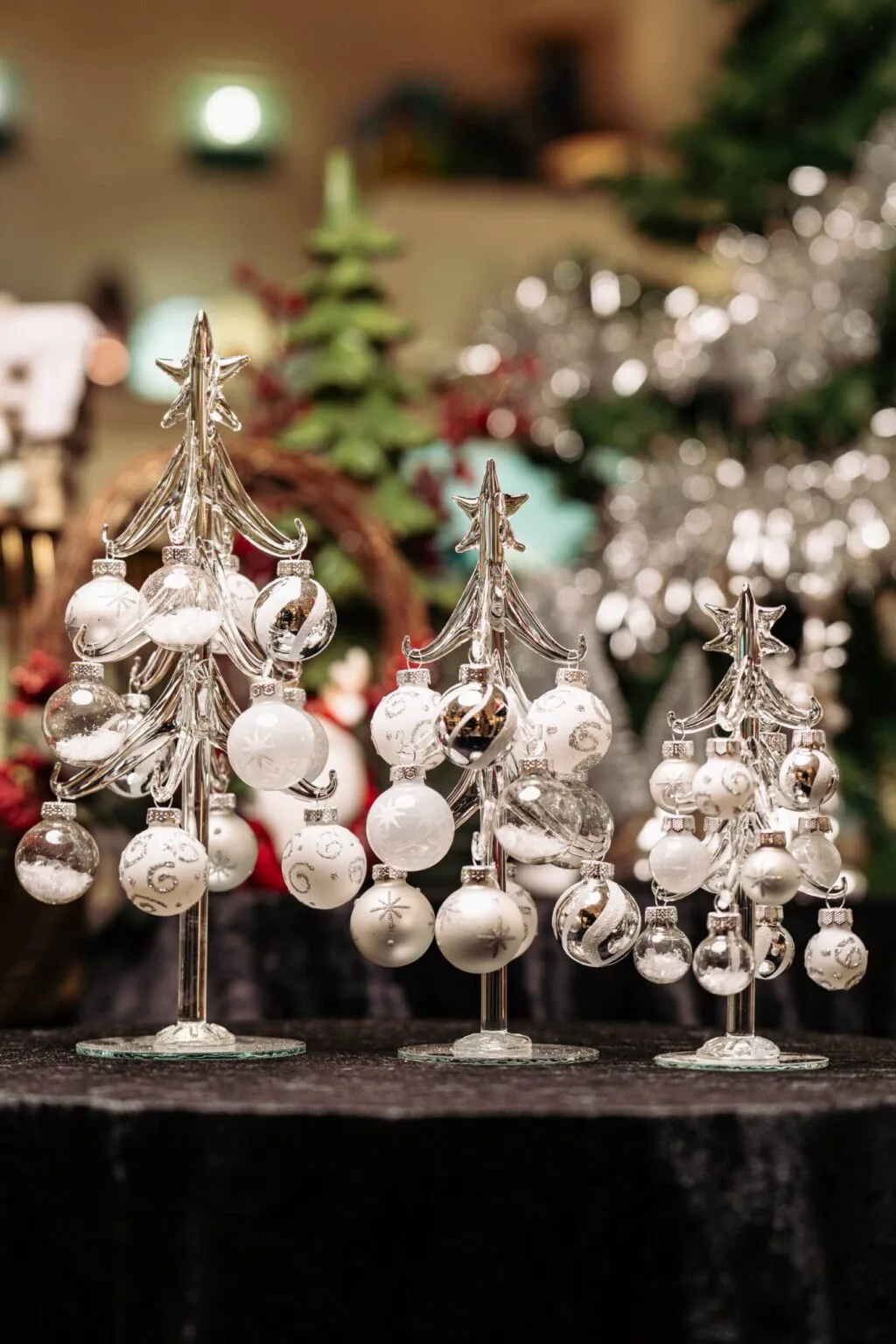 White tree with christmas décor