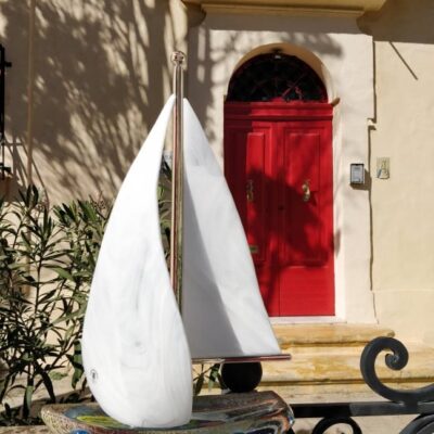 Hand Blown Glass Sailboat