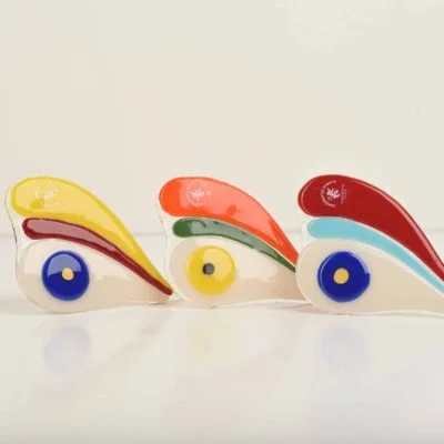 Hand Blown Glass Luzzu Eye