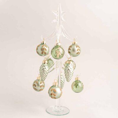 Sage Floral Bauble Tree