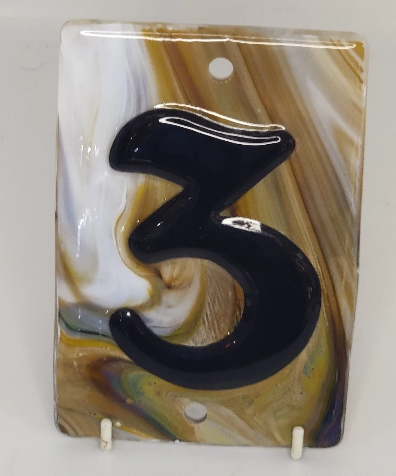 Hand Blown Glass House Numbers - Image 2
