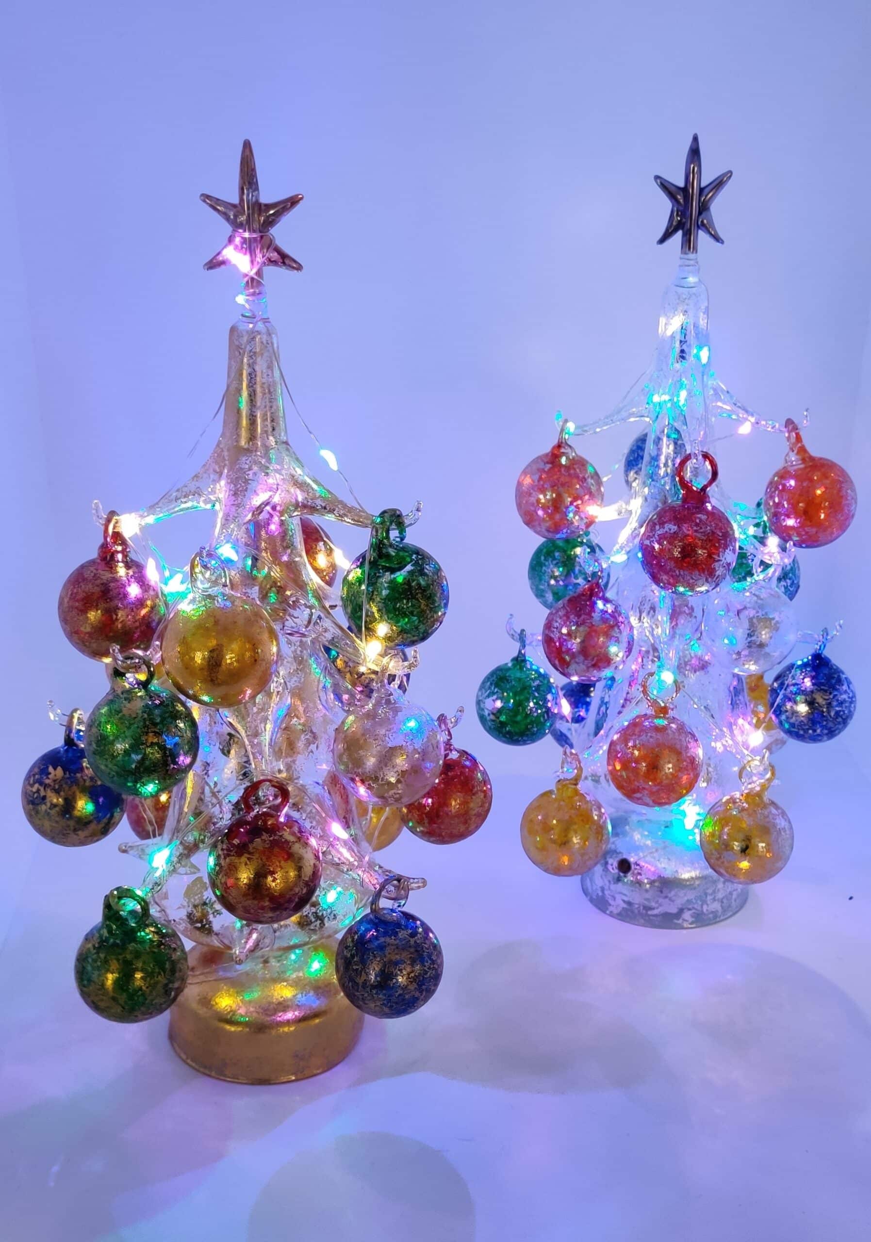 LED Christmas Tree W/ Multicolor Baubles - Image 2